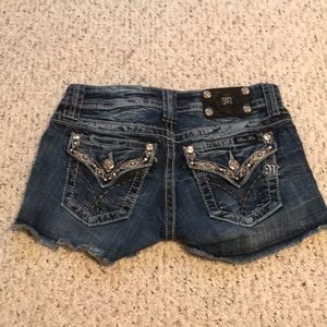 Miss me blue jean shorts